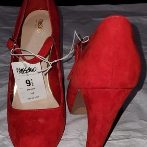 Red Mary Jean Heel